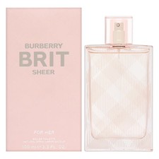 Burberry Brit Sheer by Burberry for Women 3.3 oz Eau de Toilette Spray Brand New