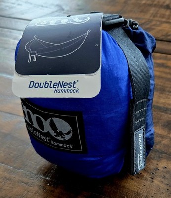 ENO DoubleNest Hammock Royal/Navy Blue New With Tags NWT FreeWave 70D Nylon