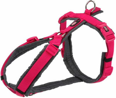 Trixie New Premium Trekkinggeschirr, M-L: 62-74Cm/25Mm, Fuchsia/Graphit, Hund