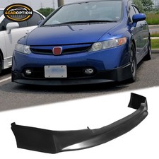 Front Bumper Lip Fits 06-08 Honda Civic Sedan Mugen Style Chin Spoiler Pu Front Bumper Lip Fits 06-08 Honda Civic Sedan Mugen Style Chin Spoiler Pu