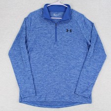 Under Armour Tech 1/2 Zip Thin Lightweight Pullover Mens Size M Blue Polyester
