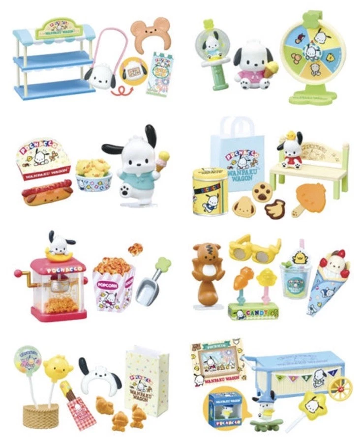 Rement RE-MENT Sanrio Pochacco Amusement Park Wagon miniature complete set - Image 3 of 4