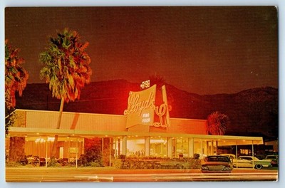 c1960 Santa Barbara California Postcard Mr. Lloyds Restaurant Coffee Shop Night