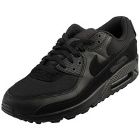 Nike Air Max 90 Herren Fashion Sneaker Schwarz Schwarz - 44 Eu