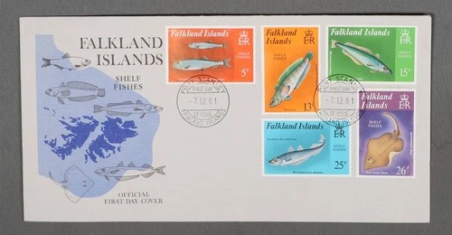 Mayfairstamps Falkland Islands FDC 1981 shelf fishes First Day Cover aax_09681