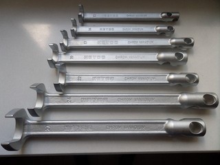 7x HEYCO Klauenschlüssel Set 13 14 17 19 22 24 27 Gesenkgeschmiedet Oldtimer neu