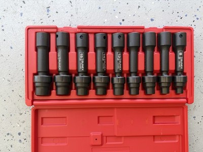 SUNEX TOOLS 2695, ½ Inch Drive Driveline Limited Clearance Socket Set, 12-Po...