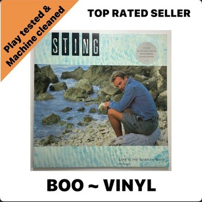 Sting   Love Is The Seventh Wave (New Mix) 12'' Vinyl 1985 A&M Records NM / NM