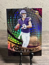 2024 Panini Donruss - Vortex J.J. McCarthy #VOR-JMC Galactic (RC)-Fast Ship-NM!