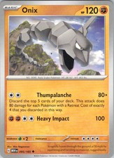 Onix #95/165 (LP) SV: Scarlet & Violet 151 MEW Pokemon