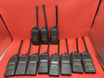Lot Of 10 Motorola AAH03KEF8AA7AN CP185 Two Way Radio VHF 136-174Mhz/ No Battery