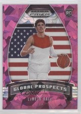 2020-21 Panini Prizm Draft Picks Global Prospects Pink Ice LaMelo Ball #98 0b02