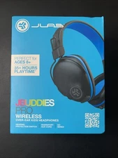 JLAB JBuddiesPro Wireless Over-Ear Headphones (Blue) NEW 