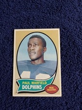 1970 Topps Football #135 Paul Warfield HOF EX Miami Dolphins Ohio State Browns