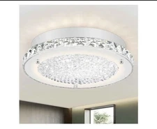 11” Crystal Ceiling LED Light Fixture NIB FREE SHIPPING!