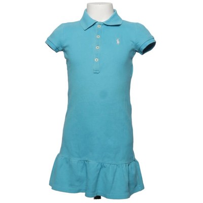 Ralph Lauren, Polokleid, Größe: 134, Blau, Baumwolle/Elasthan, Einfarbig #mTO