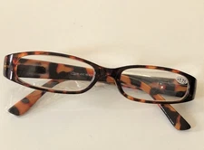New Kerecsen Readers 1.75 Narrow Glass Orange/Brown Animal Print Frame
