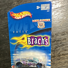 Hot Wheels World Race Zotic Silver/Purple 1:64 Diecast 2004 Unopened