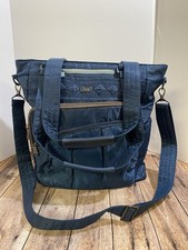 Lug Ace Multi Pocket Tote Handbag Diaper Bag Blue/Gray Removable Strap Unused