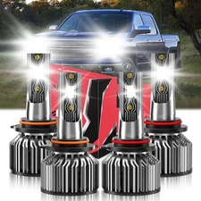 For Chevrolet Silverado 2500 1999-2004 4x LED Headlight Bulb High/Low Beam Kit