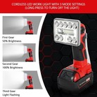9W 1000LM LED Flashlight Work Light Spotlight for Milwaukee 18V Li-ion Batteries — photo 4