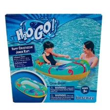 H2O Go! Happy Crustacean Junior Raft Boat Inflatable Pool Float Beach Vacation