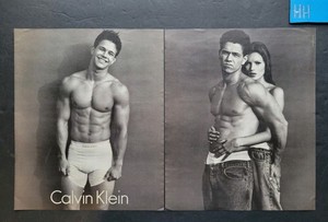 Mark Wahlberg Calvin Klein Promo 2 Page Print Advertisement 1992