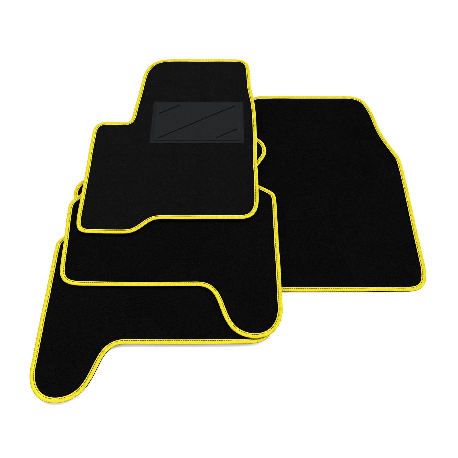 Tapis de sol SsangYong Musso 1993-2005 en moquette noire sur mesure