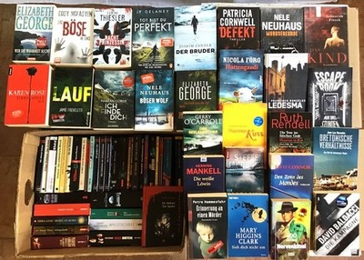 62 Bücher Krimis Kriminalromane, Krimi, Thriller, Romane, Hardcover u. Taschenbü