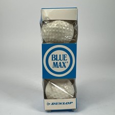 Vintage Dunlop Blue Max Golf Balls 3 Pack Cut Resistant Made In Japan with Box