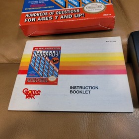 Jeopardy Junior Edition Nintendo NES Complete in Box CIB