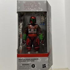 Star Wars Black Series Mandalorian Warrior Holiday Edition 6 Figure Hasbro New