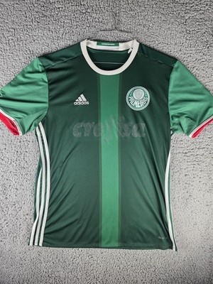 Palmeiras Shirt Mens Medium Green Soccer Jersey Adidas Crefisa
