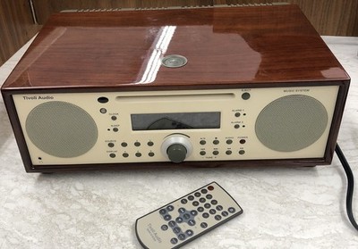 TIVOLI AUDIO MUSIC SYSTEM REMOTE AM/FM CD PLAYER CLOCK TESTED SOUNDS GREAT *READ