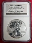 2006-P $1 Reverse Proof 20th Anniversary American Silver Eagle NGC PF-70