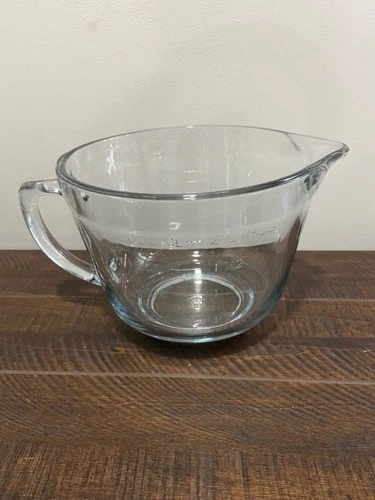 Anchor Hocking Glass 8 Cup Batter Bowl EUC!!!