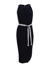 Tommy Hilfiger Women's Belted Midi Sheath Dress