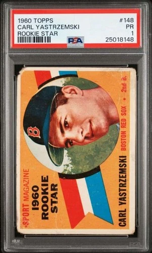 1960 Topps #148 Carl Yastrzemski PSA 1 RC Rookie Boston Red Sox RS  (8148)