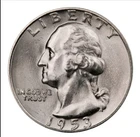 1953-S Washington Quarter BU Uncirculated Mint State 90% Silver 25c US Coin
