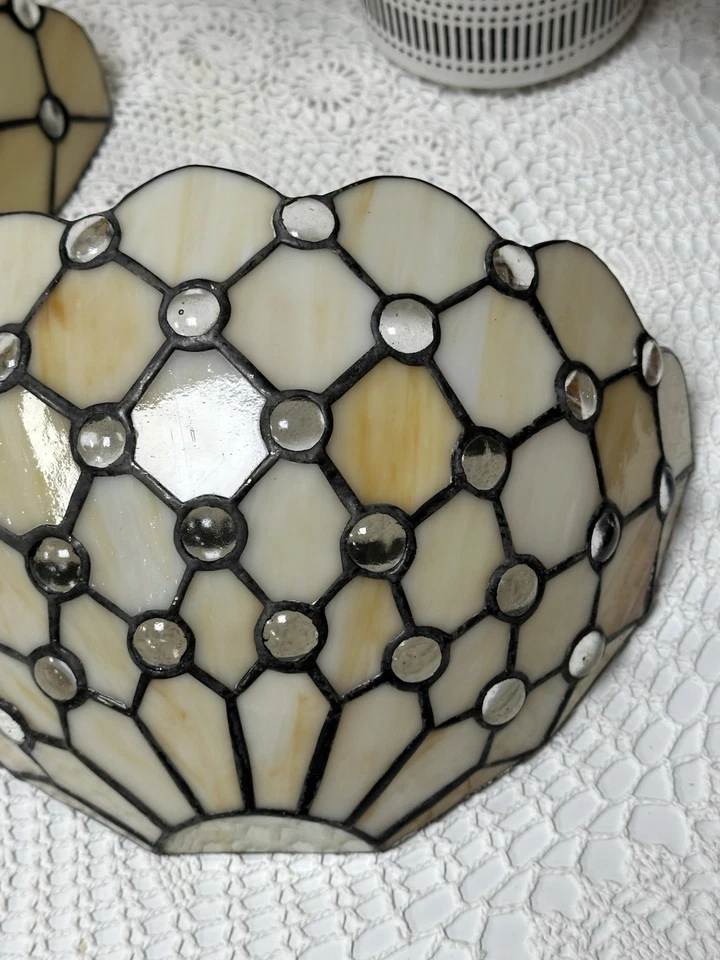 Pair Of Tiffany Style Wall Scones - Image 3 of 4