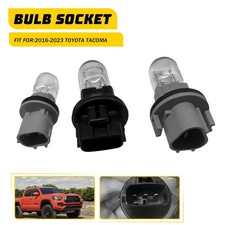 3pc Sockets Bubls Tail Turn Reverse Brake Signal Light 16-23 For Toyota Tacoma X