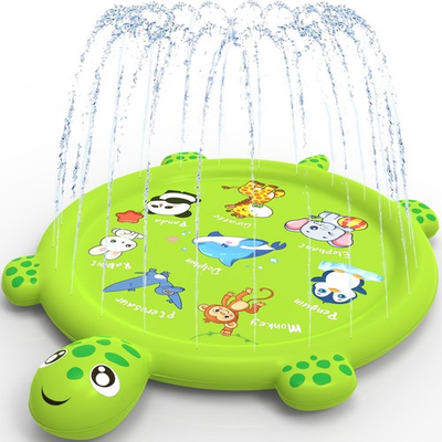 #ad tmstorys Splash Pad for Toddlers 1 3 67quot; Turtle Sprinkler amp; 67 inches $37.99