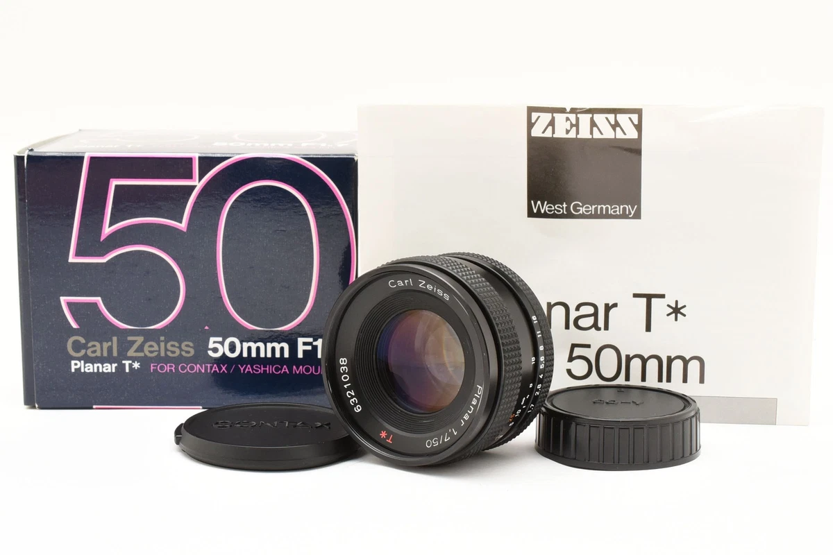 ZEISS Planar T* Camera Lenses 50mm Focal f/1.7 Maximum Aperture