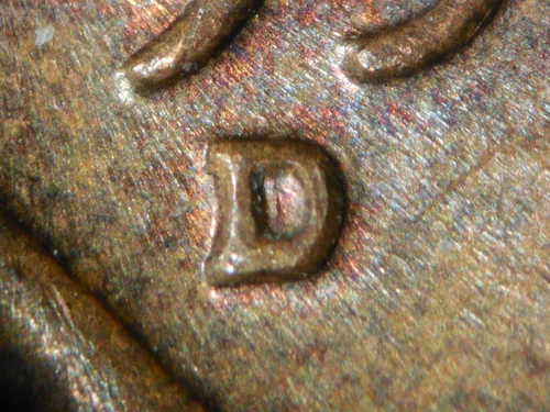 HIGH GRADE MINT ERROR 1958-D  LINCOLN WHEAT CENT RPM#8  AU