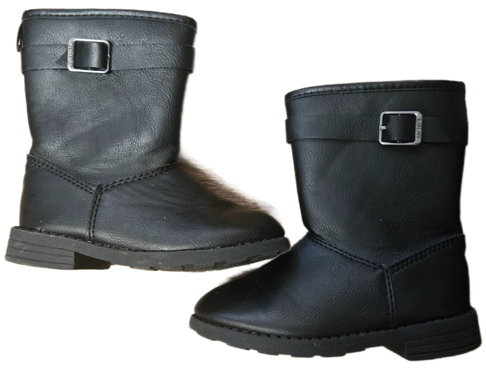 Carter's Toddler Girl's Black Riding Boots Faux Leather  Size 7M