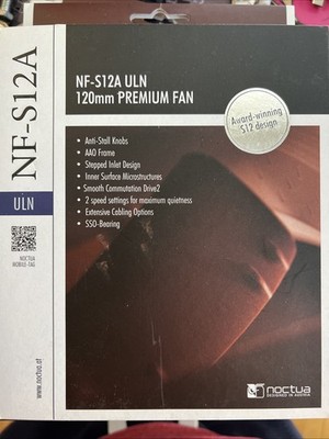 New SEALED Noctua NF-S12A ULN Premium Quiet 120mm Cooling Brown