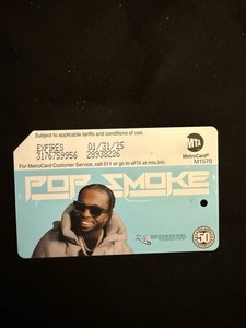 Pop Smoke Metro Card | eBay