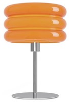Eglo Tortora Tischlampe Tischleuchte Chromfarben Orange Glas Metall 20 X 30 Cm