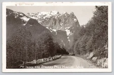 Mt. Index & Stevens Pass Highway Washington WA Postcard RPPC by Ellis