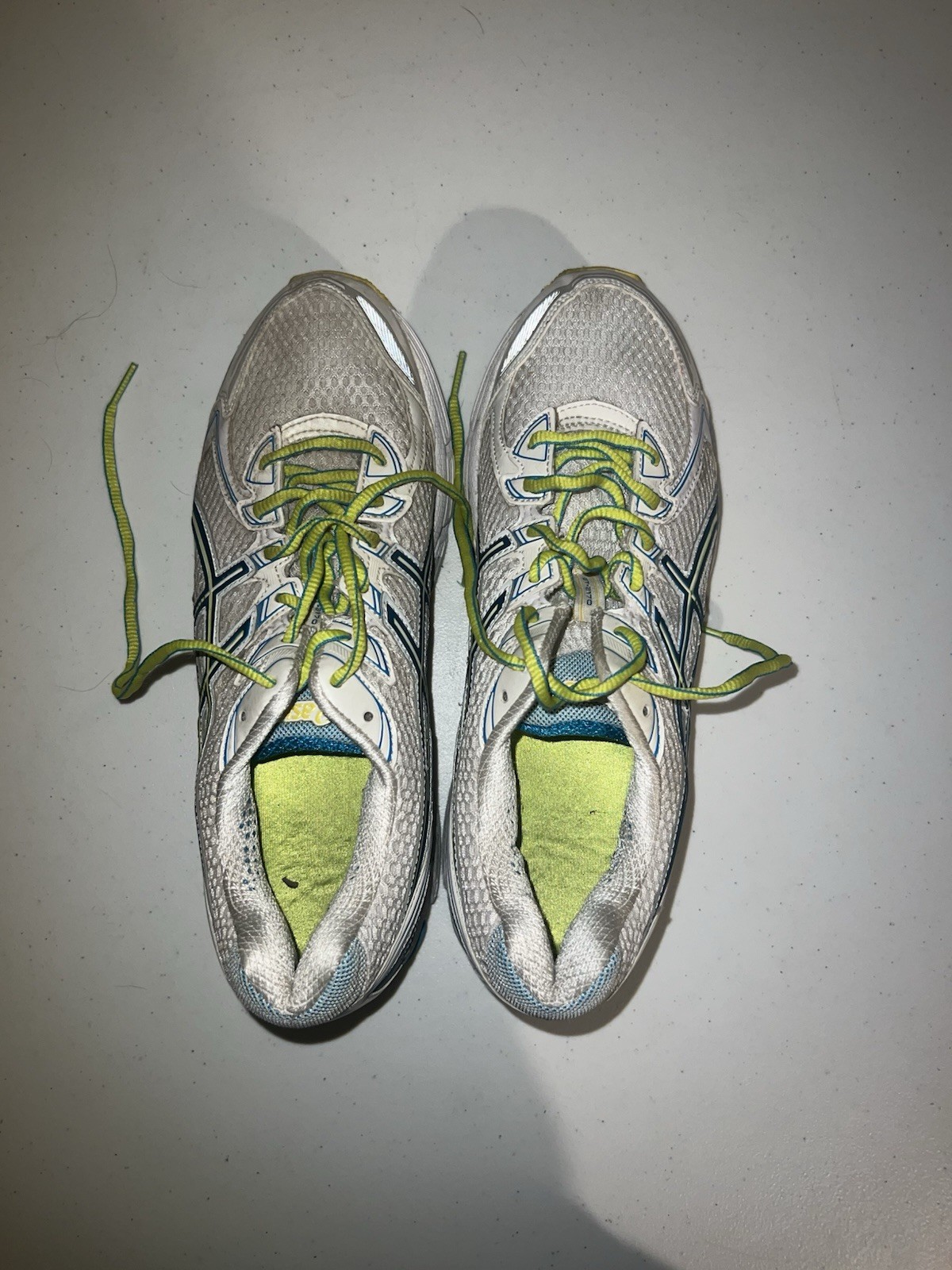 ASICS Gel GT 2170 Mens Size 10 Running Shoes White Blue Athletic
